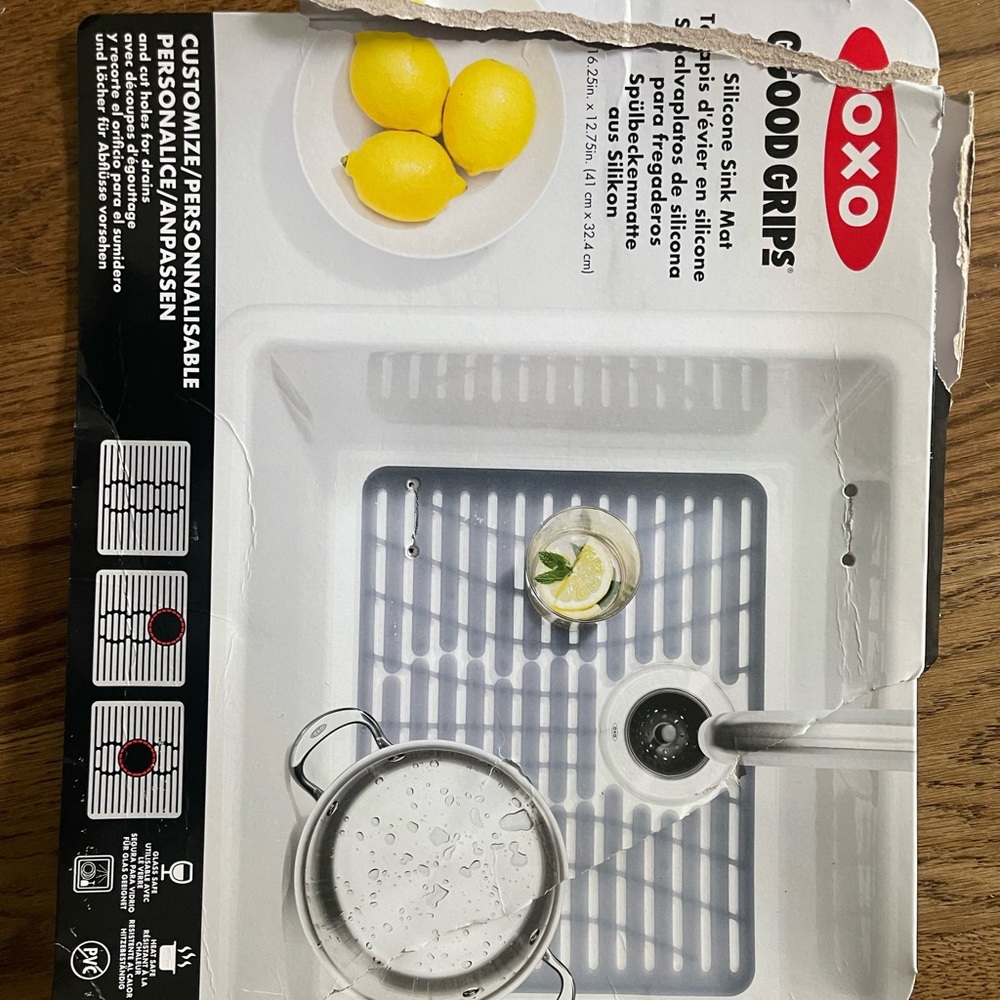 New OXO Good Grips Silicone Mat for sink